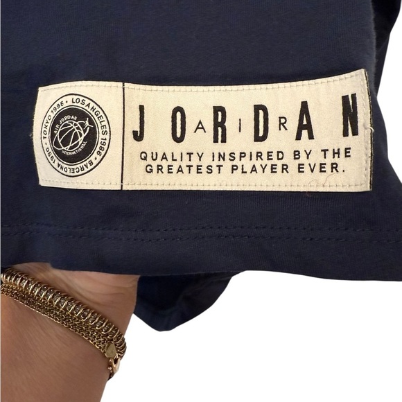 Air Jordan Tokyo Japan Navy Blue Olympics Long Sleeve Tee Shirt Size XXL RARE - Picture 5 of 11